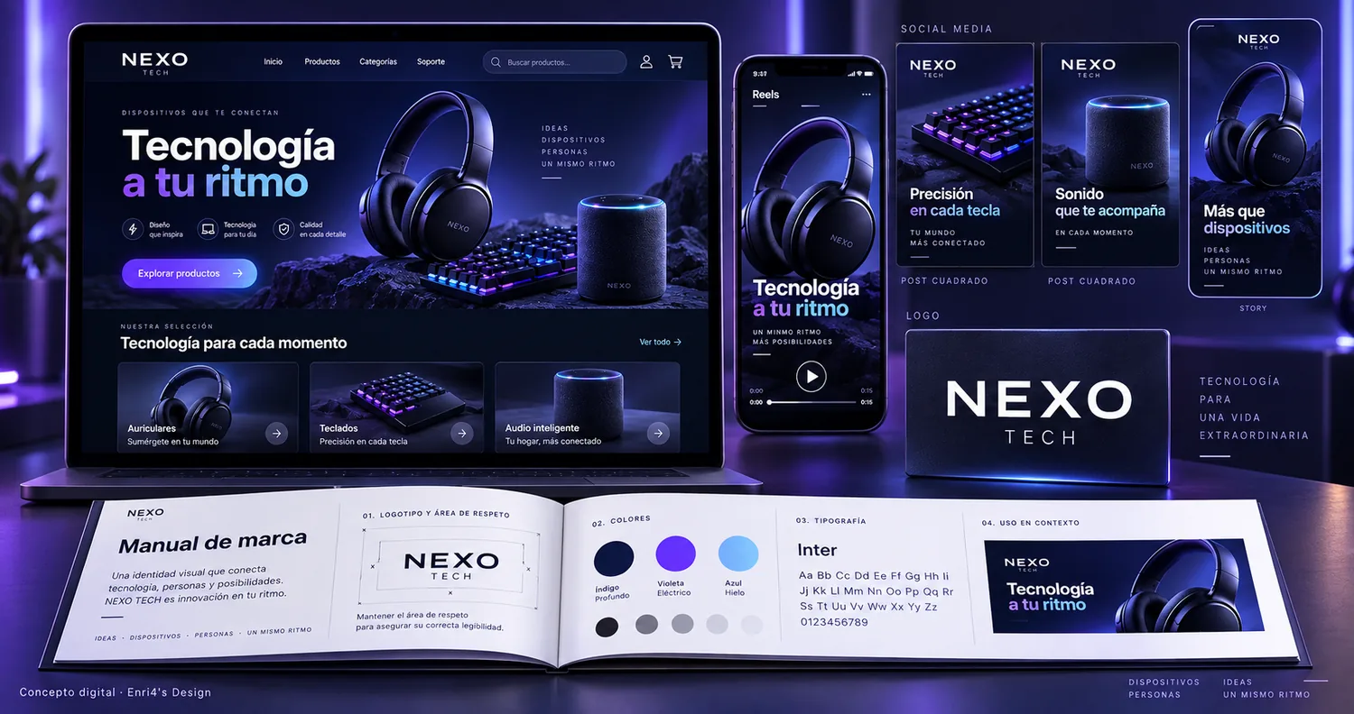 Concepto de marca: Nexo Tech